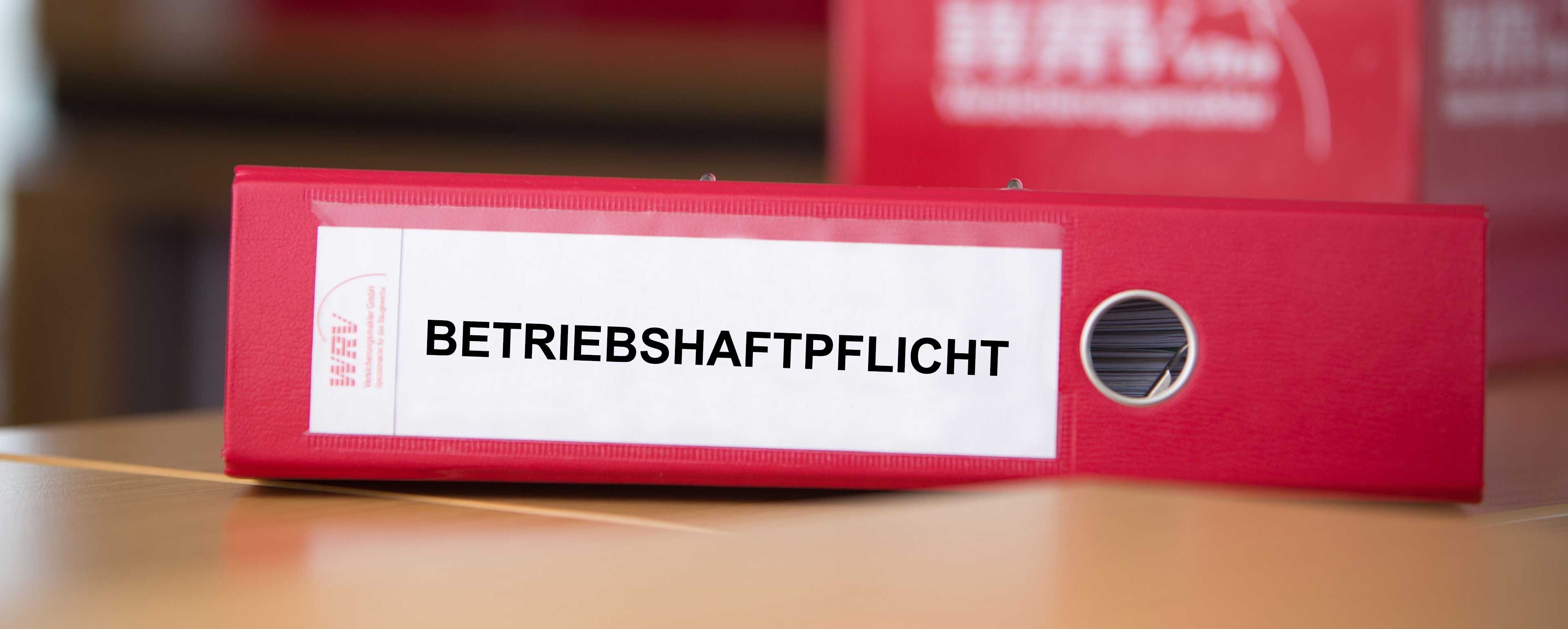 Ordner für Betriebshaftpflichtversicherungen